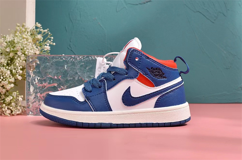 Youth Running Weapon Air Jordan 1 Royal/White Shoes 0143
